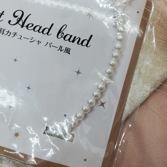 JapanHaul Faux Pearl Cat Ear Cosplay Headband [Japanese Edition] [NWOT] - Picture 7 of 7